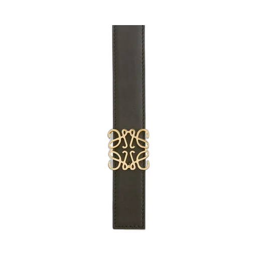 Reversible Repeat belt in silk calfskin
