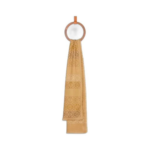 Anagram scarf in wool, silk and cashmere