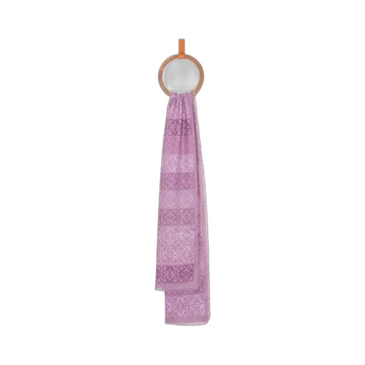 Anagram scarf in wool, silk and cashmere