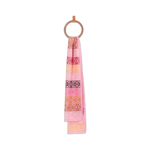 Anagram scarf in wool, silk and cashmere