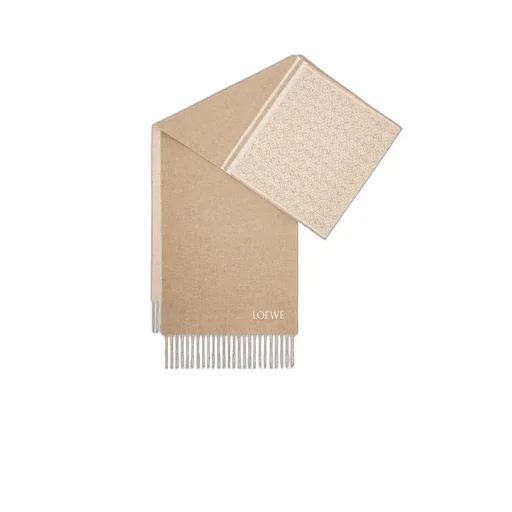 Scarf in wool and cashmere