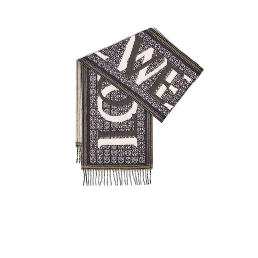 LOEWE Love scarf in wool and cashmere