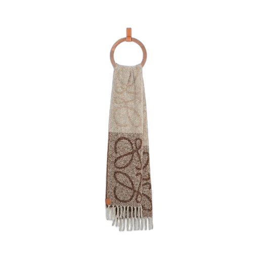 Anagram scarf in alpaca and wool