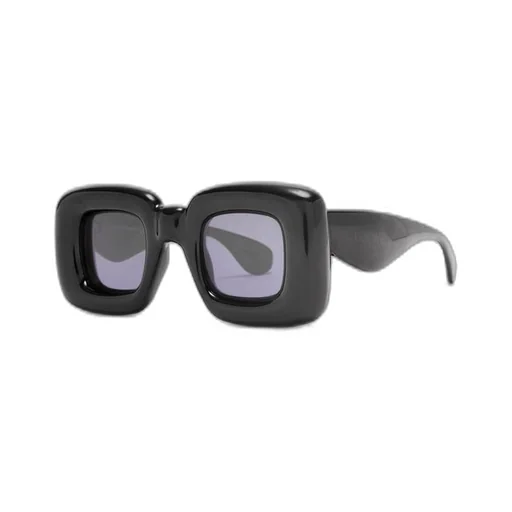 Inflated rectangular sunglasses in nylon