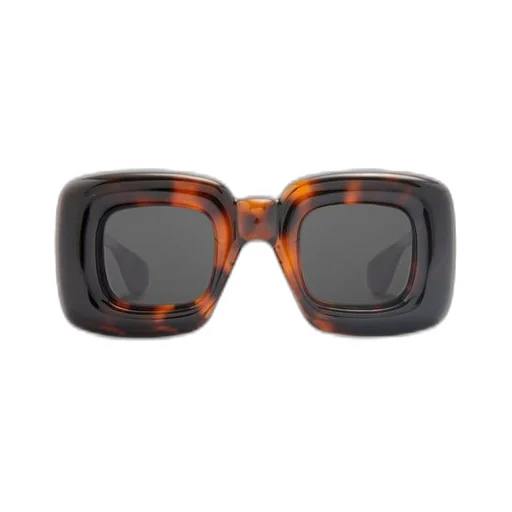 Inflated rectangular sunglasses in nylon