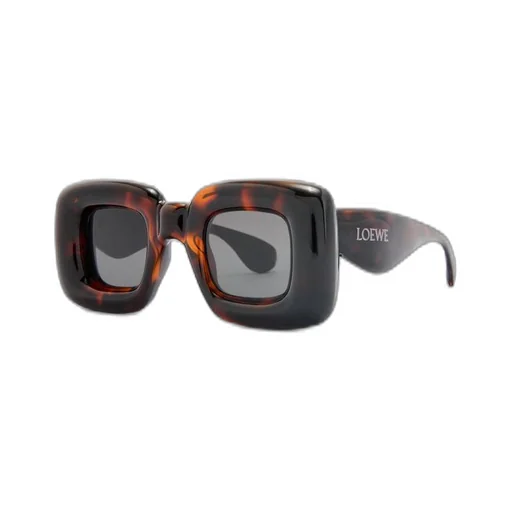 Inflated rectangular sunglasses in nylon