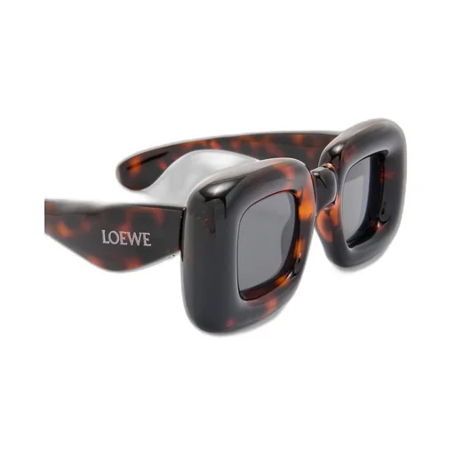 Inflated rectangular sunglasses in nylon