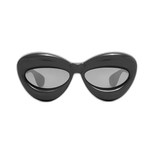 Inflated cateye sunglasses in nylon