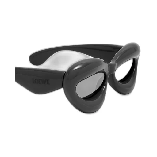 Inflated cateye sunglasses in nylon