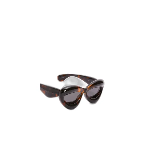 Inflated cateye sunglasses in nylon