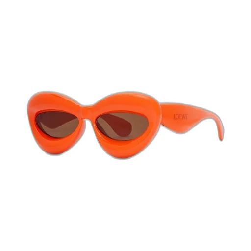 Inflated cateye sunglasses in nylon