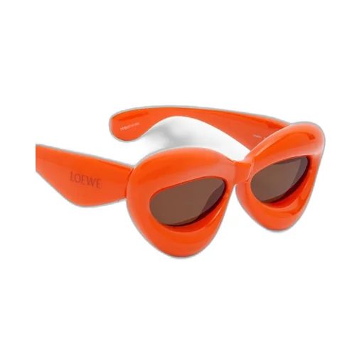 Inflated cateye sunglasses in nylon