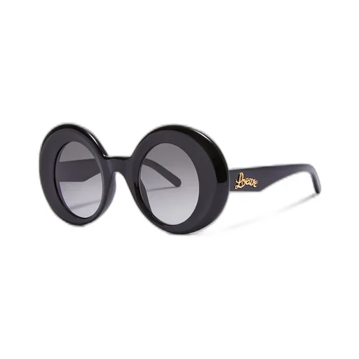 Oversized round sunglasses in acetate