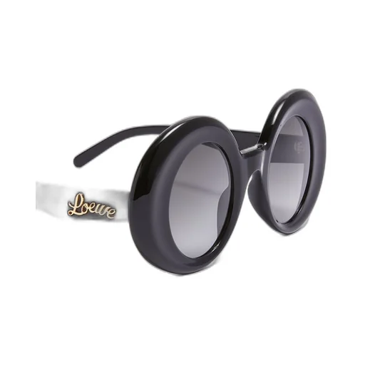 Oversized round sunglasses in acetate