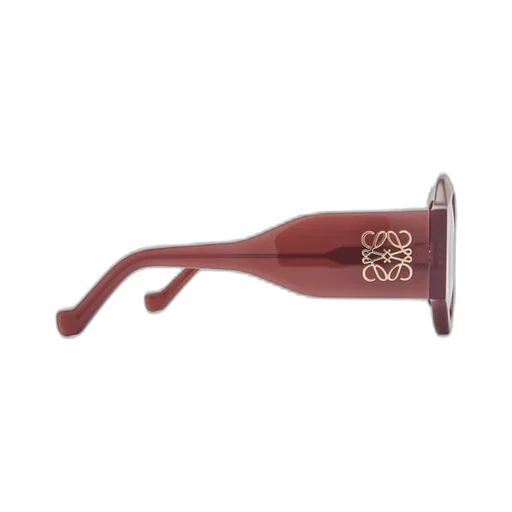 Curved sunglasses in acetate