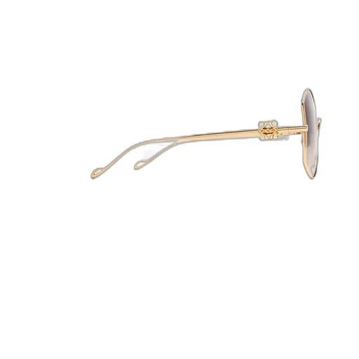 Oversize sunglasses in metal