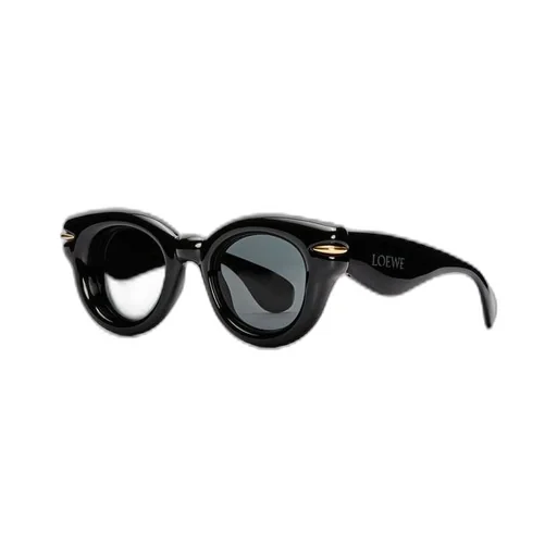 Inflated round sunglasses in nylon