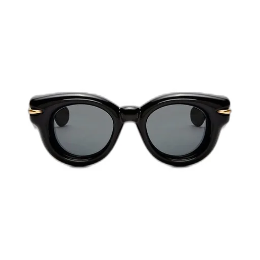 Inflated round sunglasses in nylon