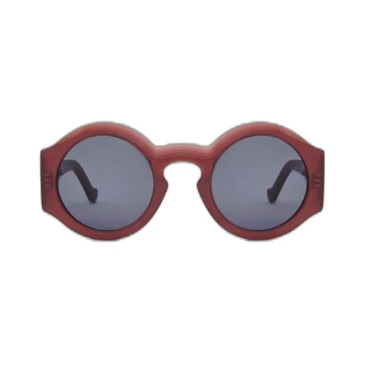 Curved sunglasses in acetate
