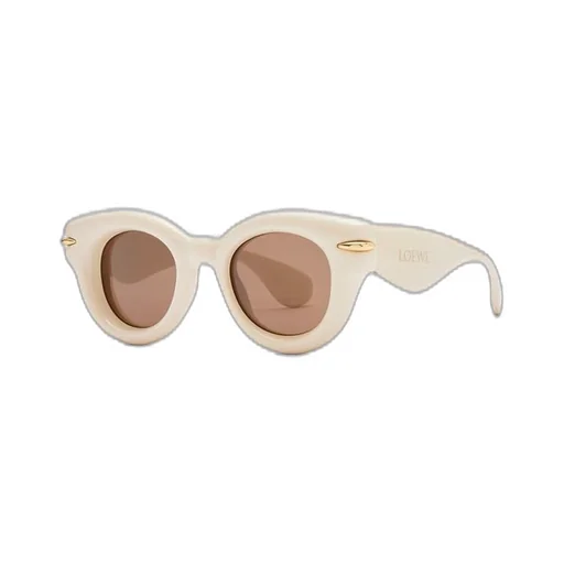 Inflated round sunglasses in nylon
