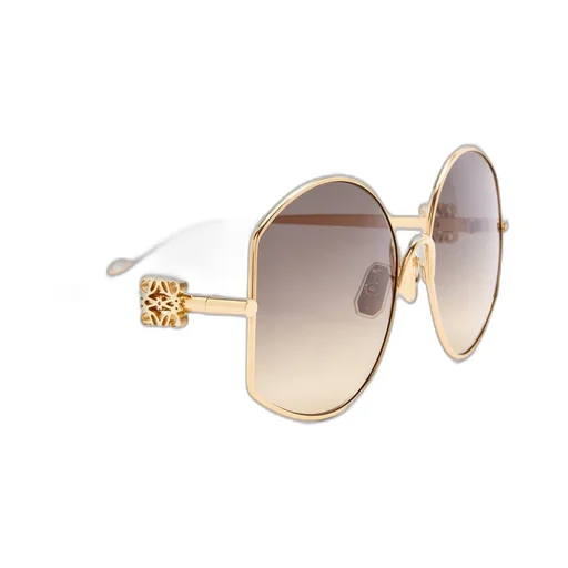 Oversize sunglasses in metal