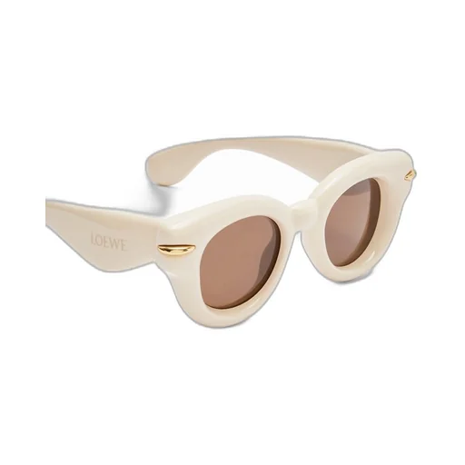 Inflated round sunglasses in nylon