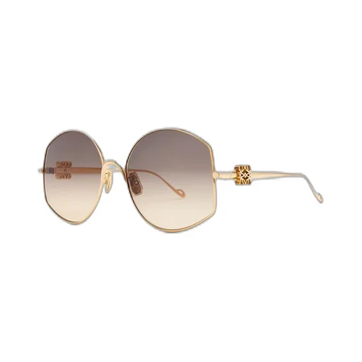 Oversize sunglasses in metal