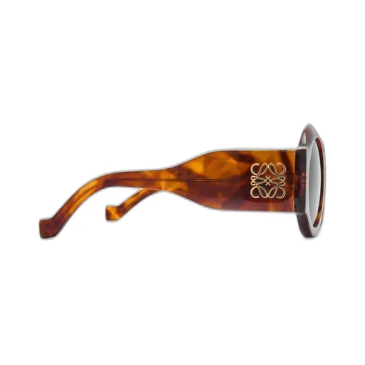 Curved sunglasses in acetate