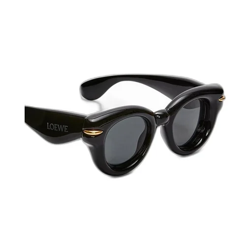 Inflated round sunglasses in nylon