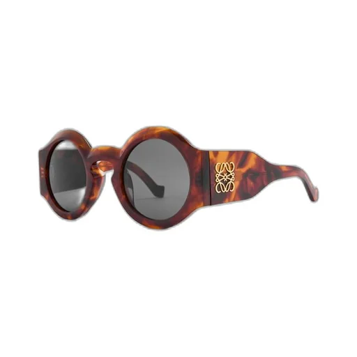 Curved sunglasses in acetate