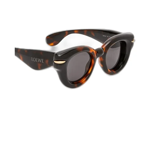 Inflated round sunglasses in nylon