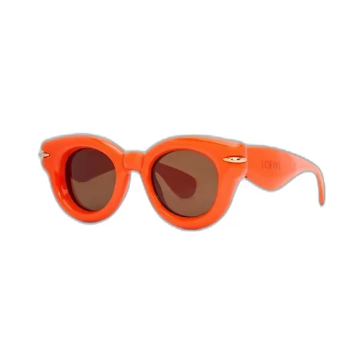 Inflated round sunglasses in nylon
