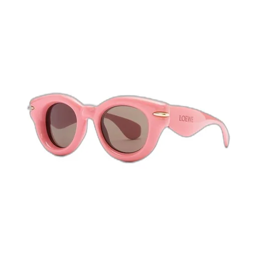Inflated round sunglasses in nylon