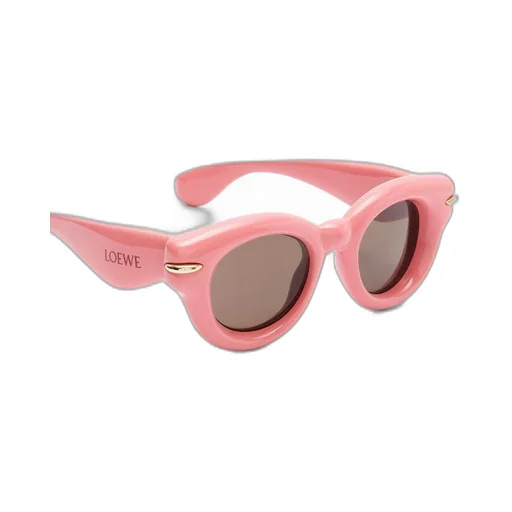 Inflated round sunglasses in nylon