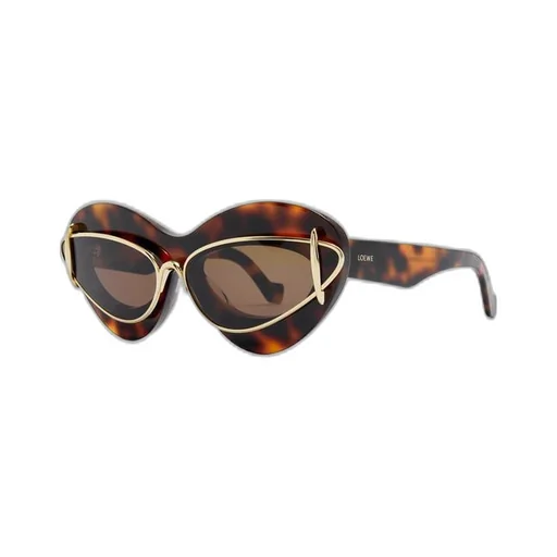 Cateye double frame sunglasses in acetate and metal