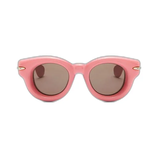 Inflated round sunglasses in nylon
