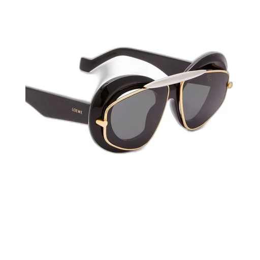 Wing double frame sunglasses in acetate and metal
