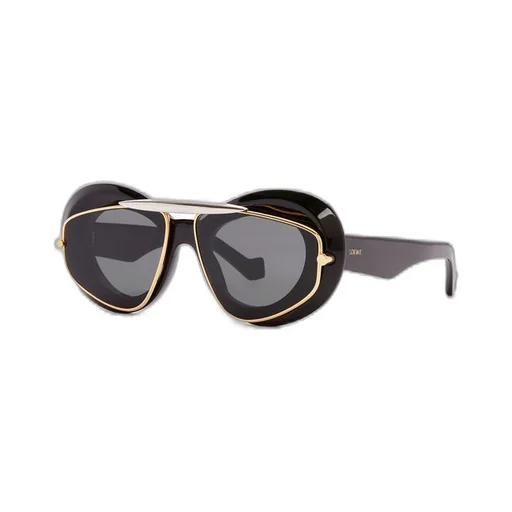 Wing double frame sunglasses in acetate and metal