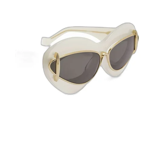 Cateye double frame sunglasses in acetate and metal
