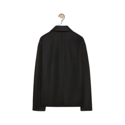Workwear jacket in wool and cashmere