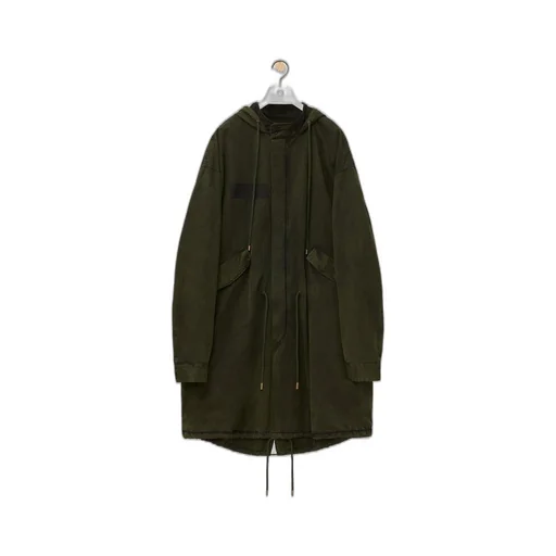 Parka in technical cotton