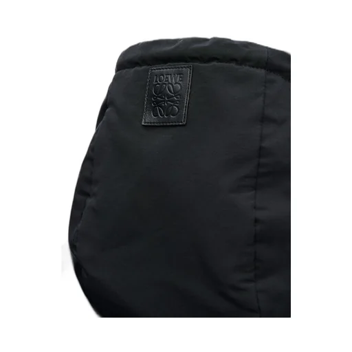 Padded bomber coat in technical cotton