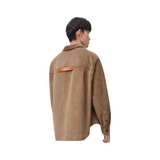 Overshirt in cotton and cashmere