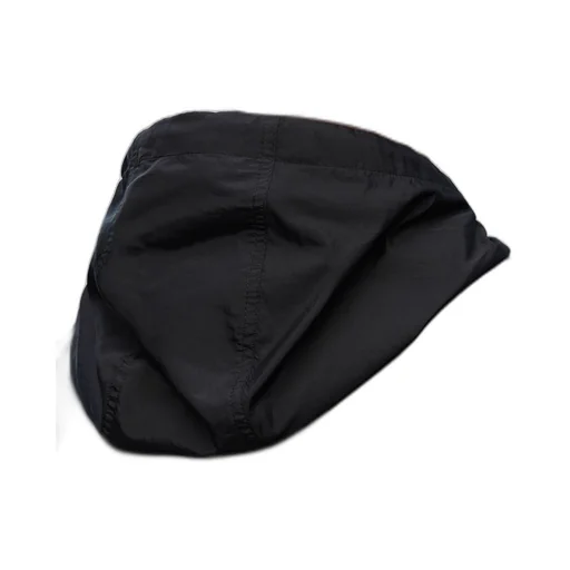 Hooded jacket in technical silk