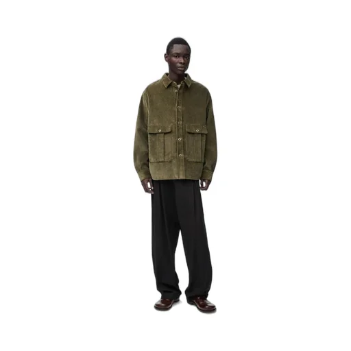 Overshirt in cotton and cashmere