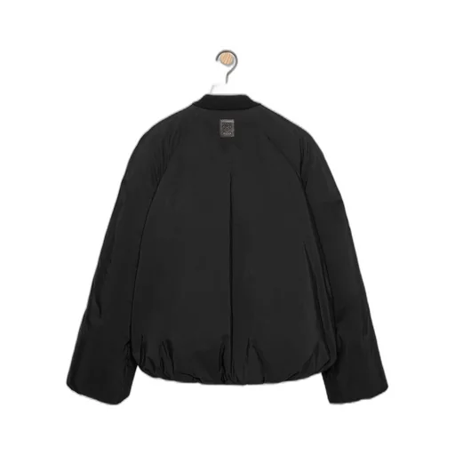 Padded bomber jacket in technical cotton