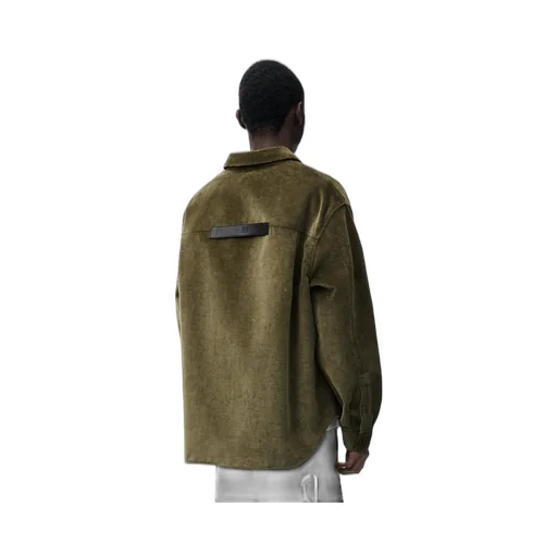 Overshirt in cotton and cashmere