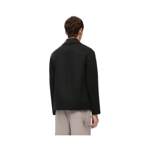Workwear jacket in wool and cashmere