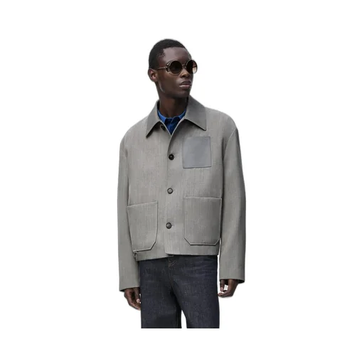 Workwear jacket in wool