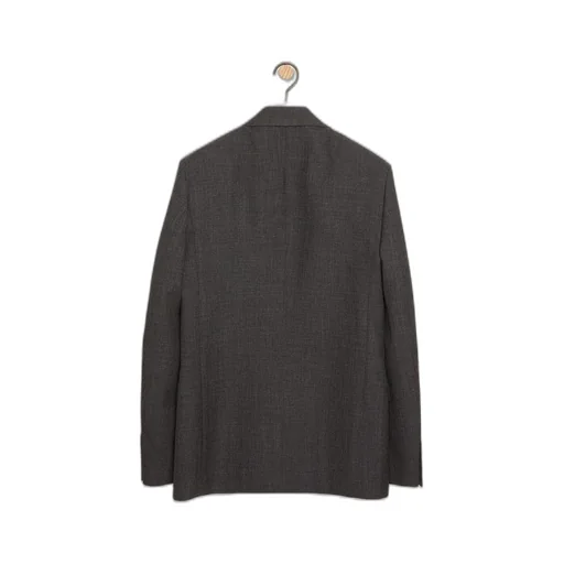 Double breasted jacket in wool